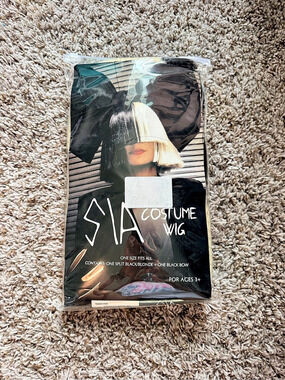 Crush Sia Costume Wig Black & Blonde NWT